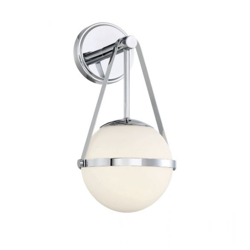 Polson 1-Light Wall Sconce in Polished Chrome - I58423338999