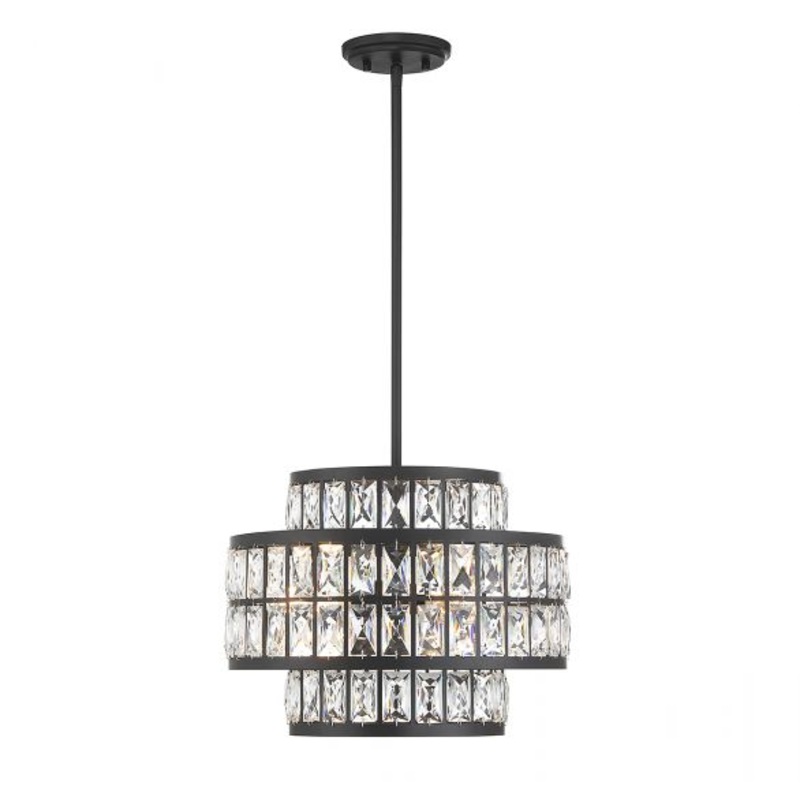 Renzo 3-Light Pendant in Matte Black - I58423339066