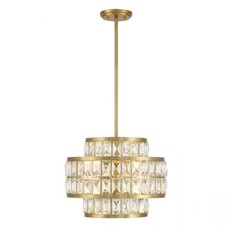Renzo 3-Light Pendant in Warm Brass - I58423339056