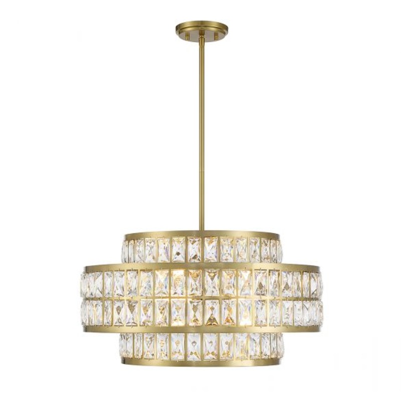 Renzo 4-Light Pendant in Warm Brass - I58423339055