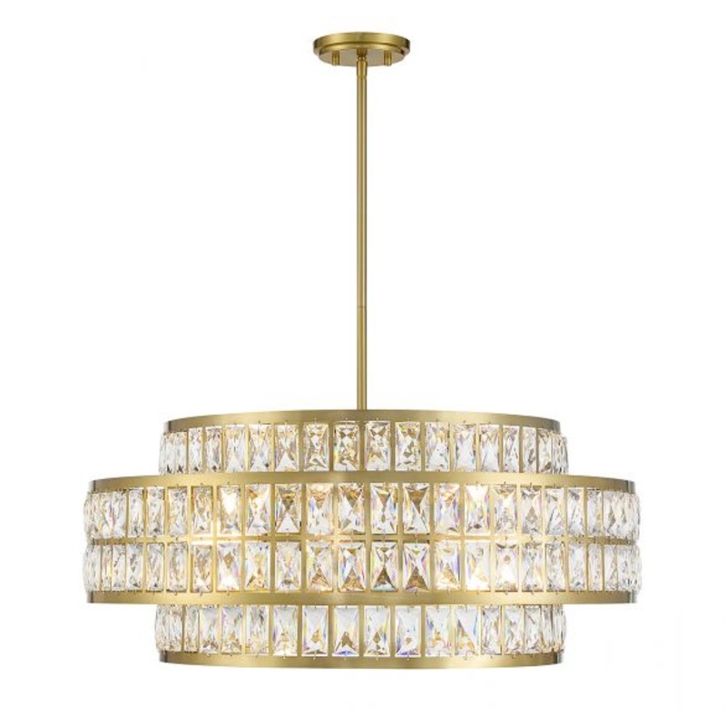 Renzo 6-Light Pendant in Warm Brass - I58423339047