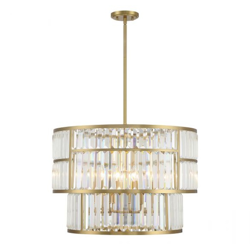 Rohe 5-Light Pendant in Warm Brass - I58423339146