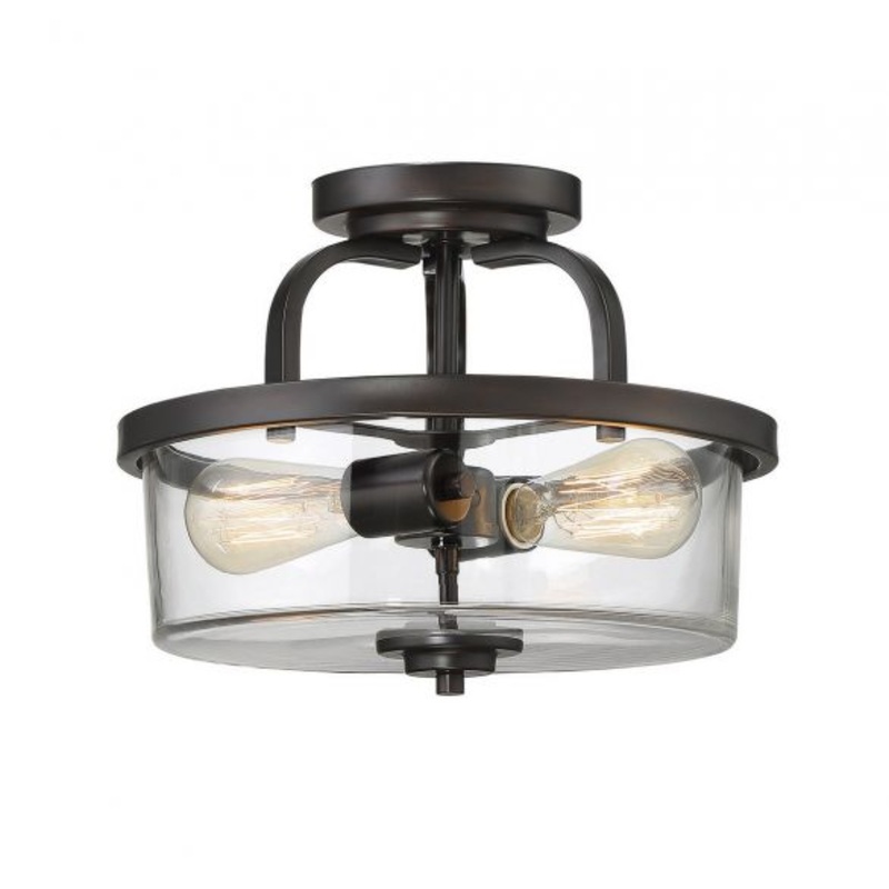 Tulsa 2-Light Ceiling Light in English Bronze - I58423339159
