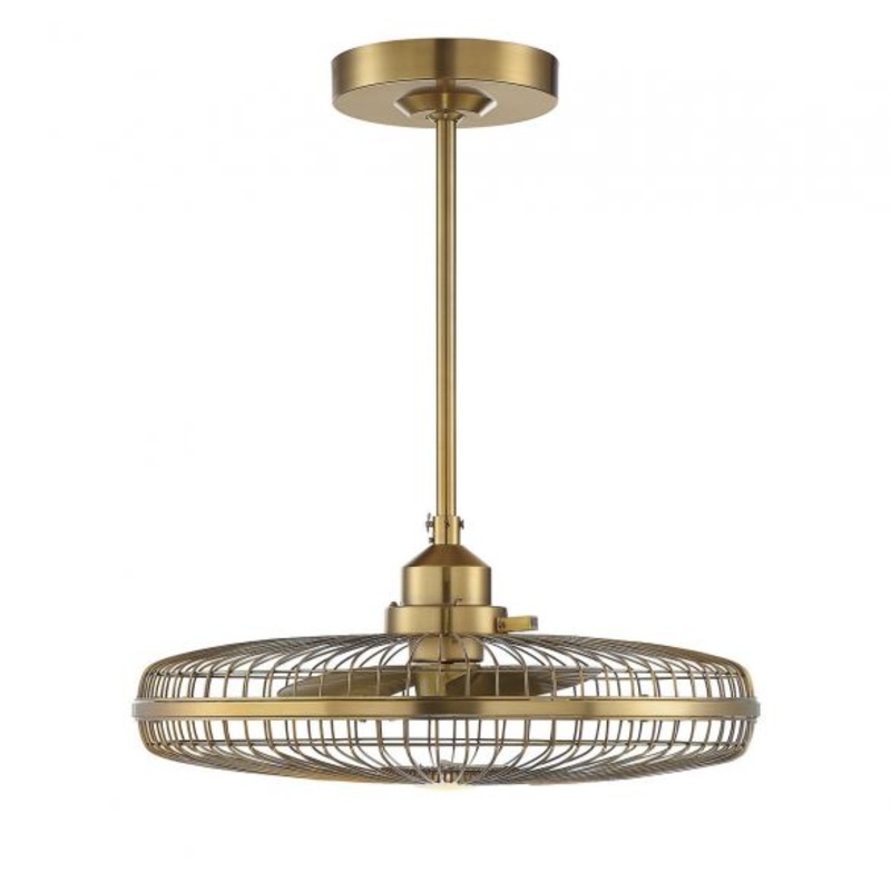 Wetherby LED Fan D'Lier in Warm Brass - I58423339085