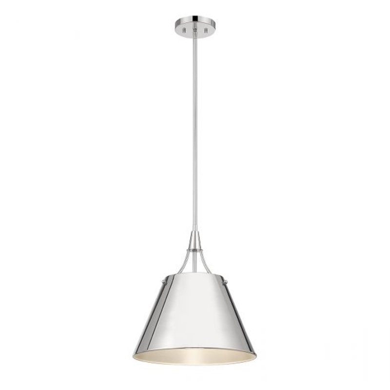 Willis 1-Light Pendant in Polished Nickel - I58423339061