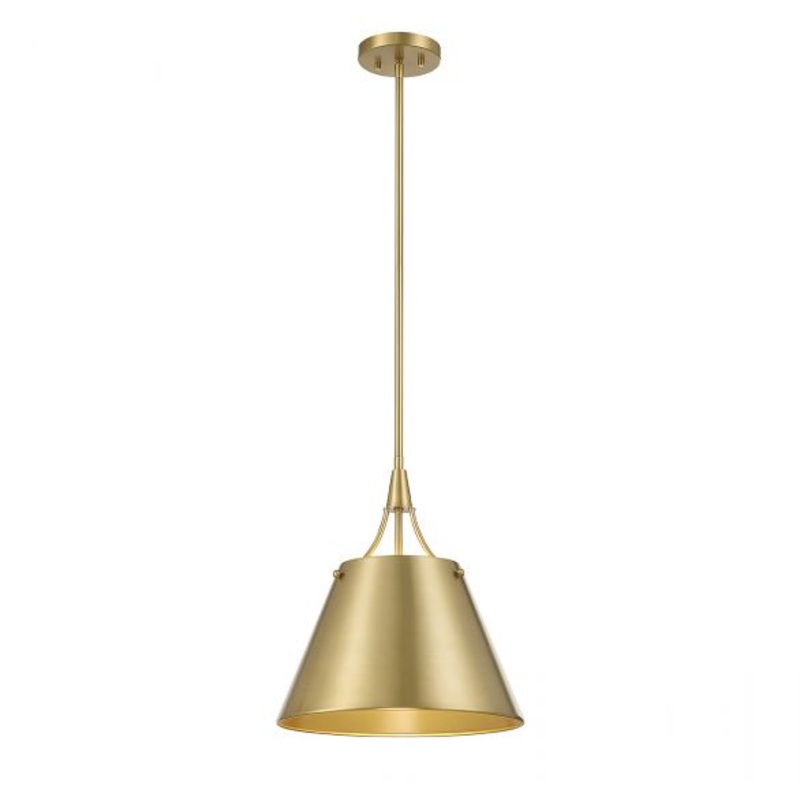 Willis 1-Light Pendant in Warm Brass - I58423339081
