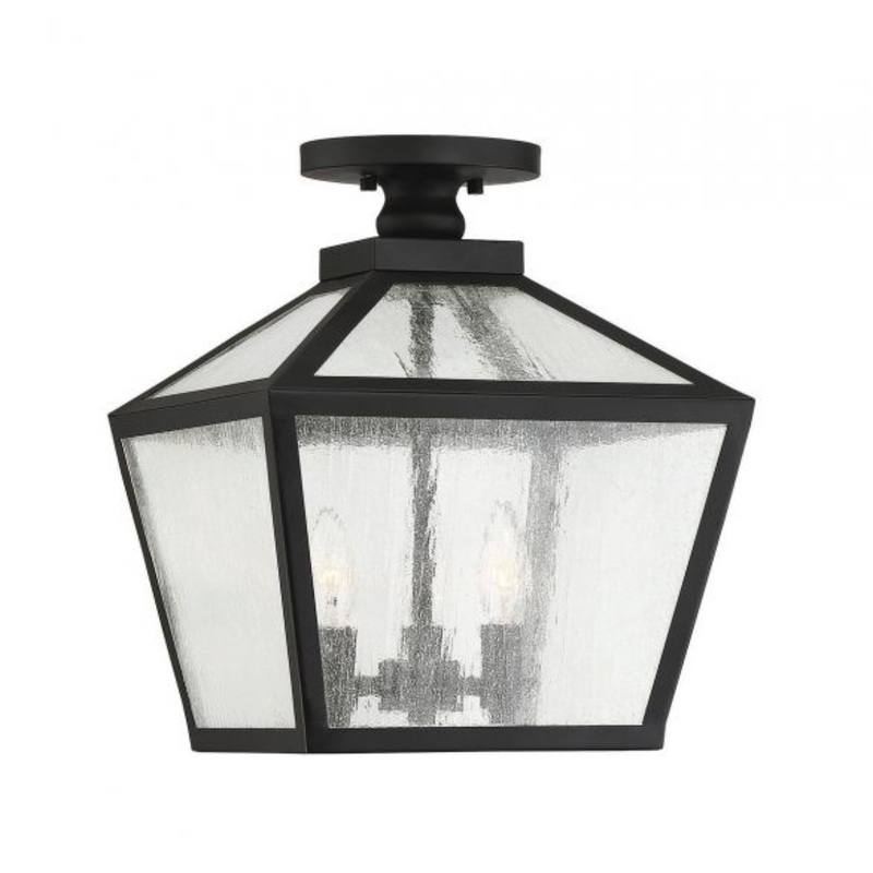 Woodstock 3-Light Outdoor Ceiling Light in Black - I58423339015