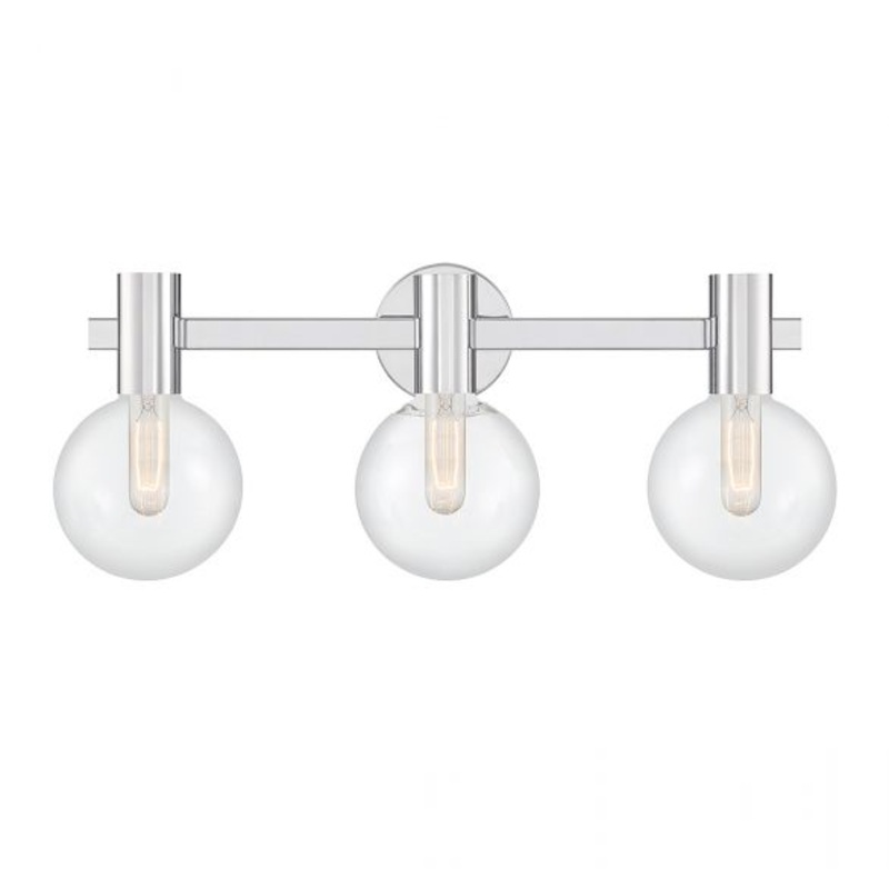 Wright 3-Light Bathroom Vanity Light in Chrome - I58423339067