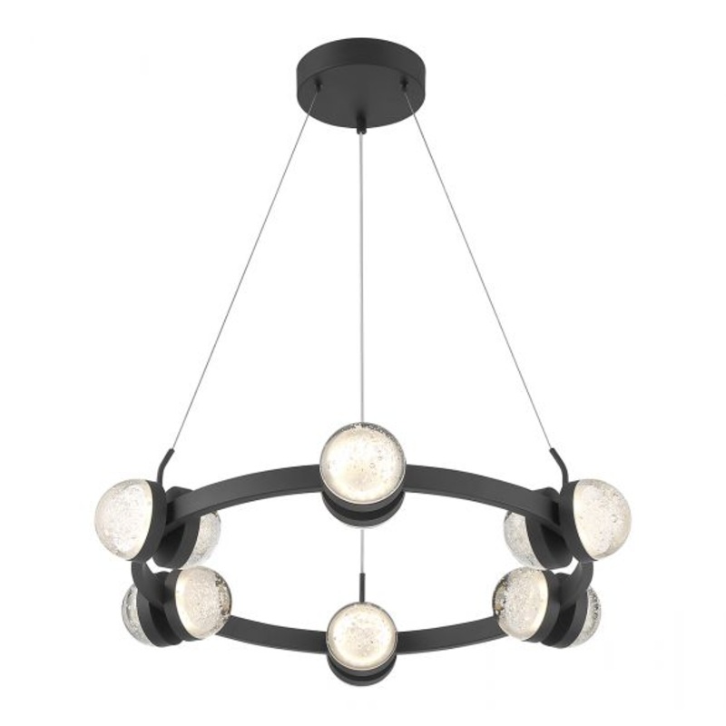 Biscayne 12-Light LED Chandelier in Matte Black - I58423338767
