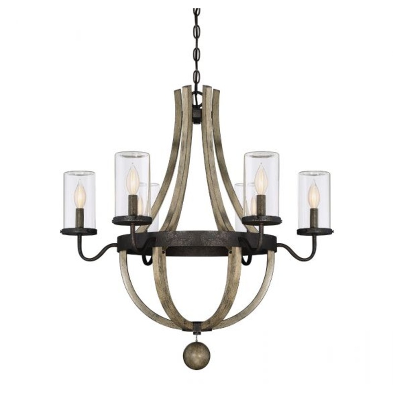 Eden 6-Light Outdoor Chandelier in Weathervane - I58423338768