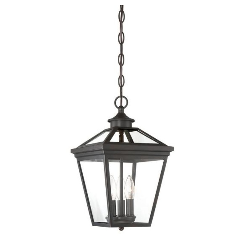 Ellijay 3-Light Outdoor Hanging Lantern in English Bronze - I58423338881