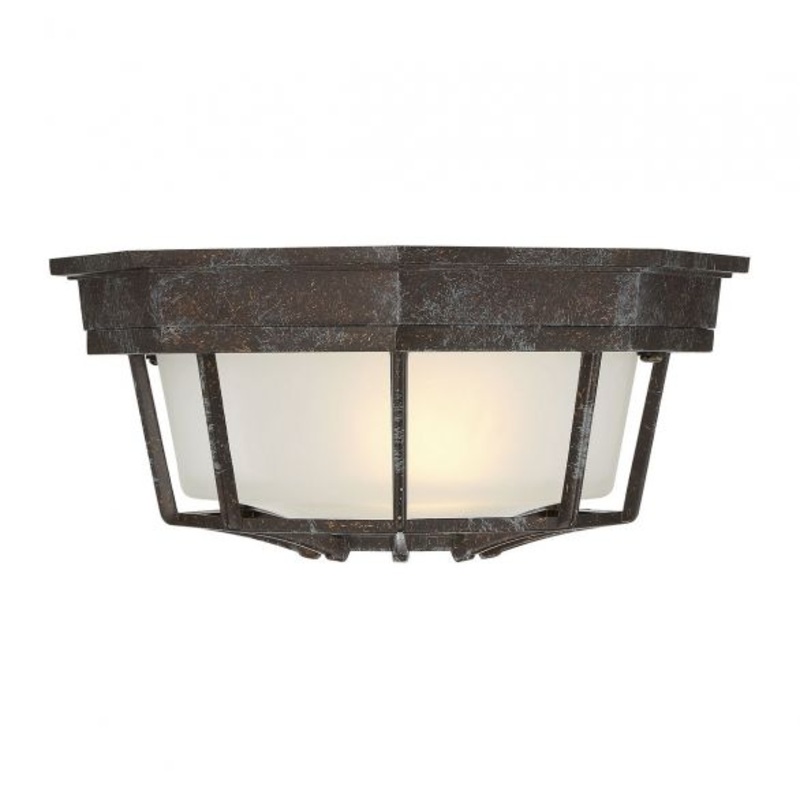 Exterior Collections 1-Light Outdoor Ceiling Light in Rustic Bronze - I58423338888