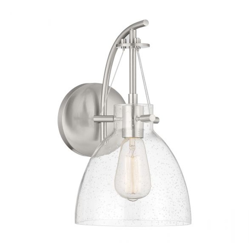 Foster 1-Light Wall Sconce in Satin Nickel - I58423338795
