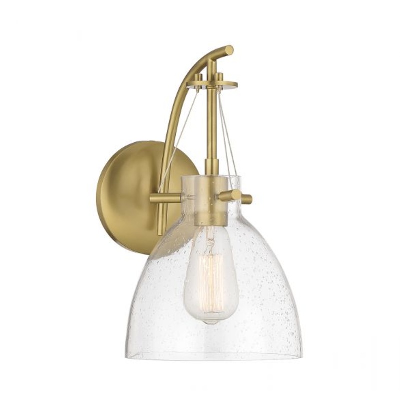 Foster 1-Light Wall Sconce in Warm Brass - I58423338794