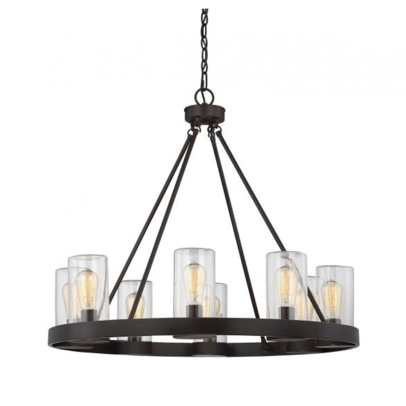 inman 8-Light Outdoor Chandelier in English Bronze - I58423338765