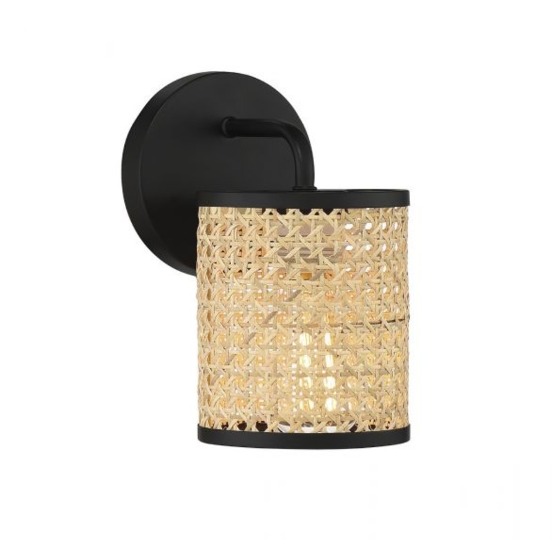 Jaylar 1-Light Wall Sconce in Matte Black - I58423338868