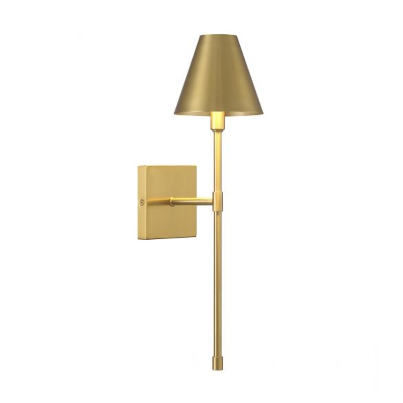 Jefferson 1-Light Wall Sconce in Warm Brass - I58423338808