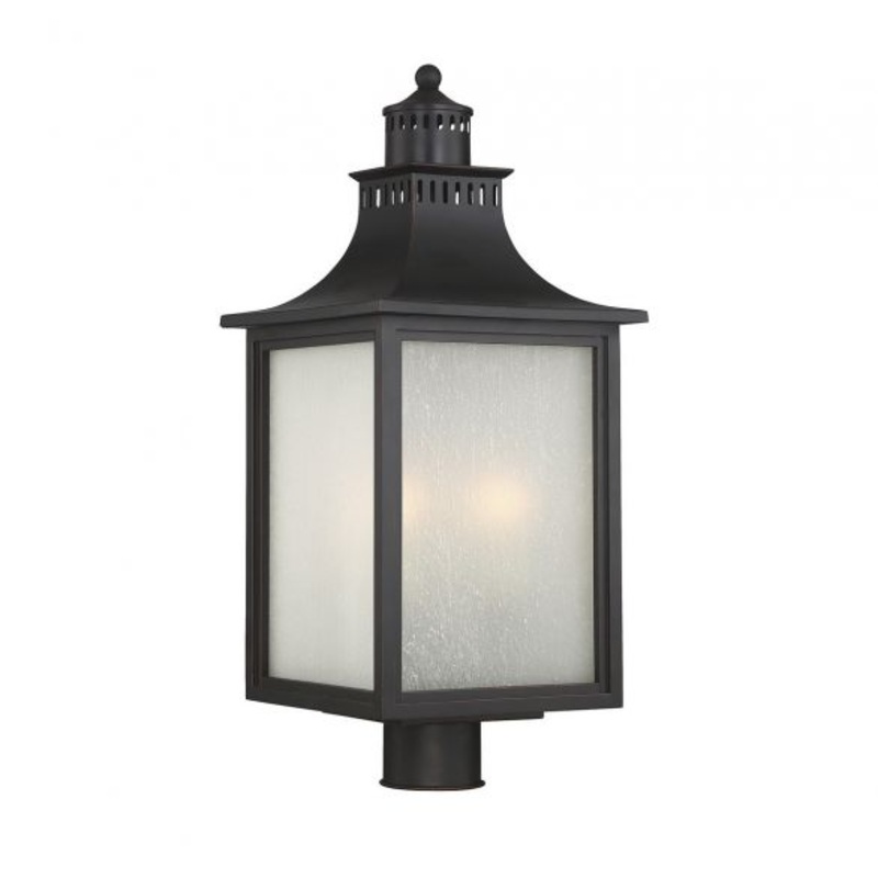 Monte Grande 3-Light Outdoor Post Lantern in English Bronze - I58423338899