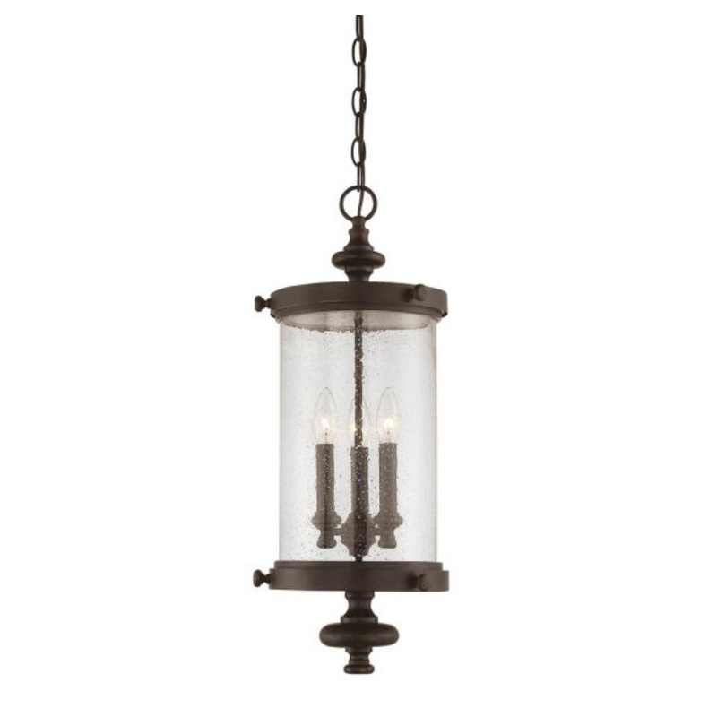 Palmer 3-Light Outdoor Hanging Lantern in Walnut Patina - I58423338901