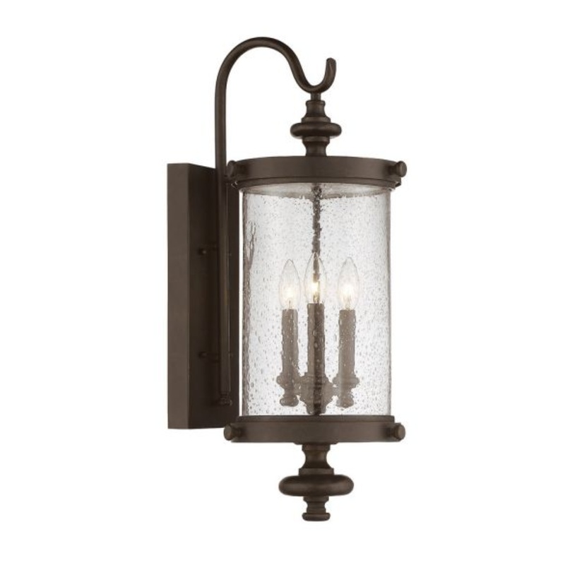 Palmer 3-Light Outdoor Wall Lantern in Walnut Patina - I58423338891