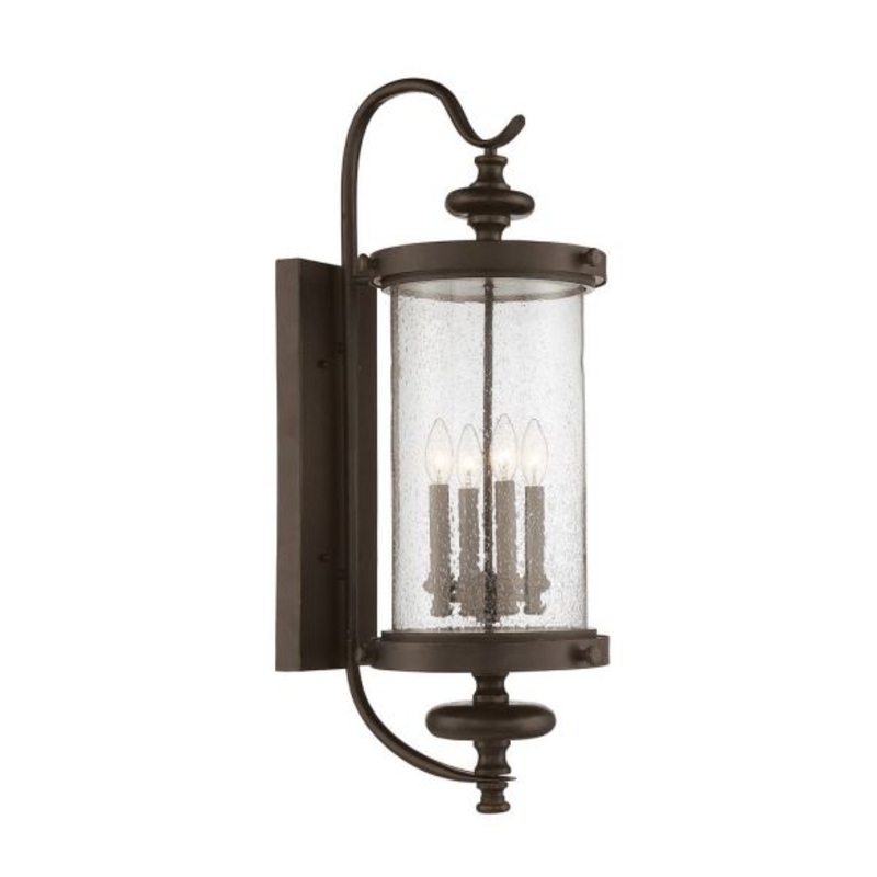 Palmer 4-Light Outdoor Wall Lantern in Walnut Patina - I58423338898