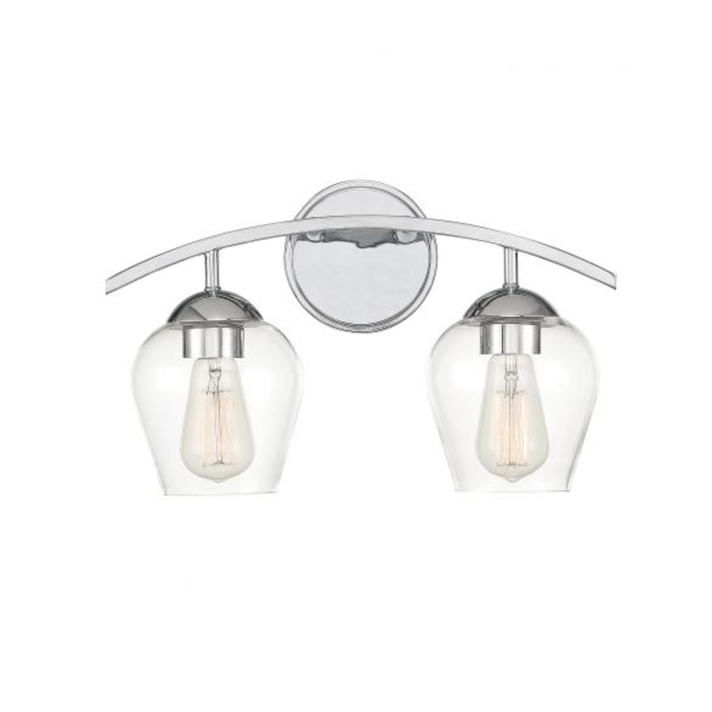 2-Light Bathroom Vanity Light in Chrome - I58423338520