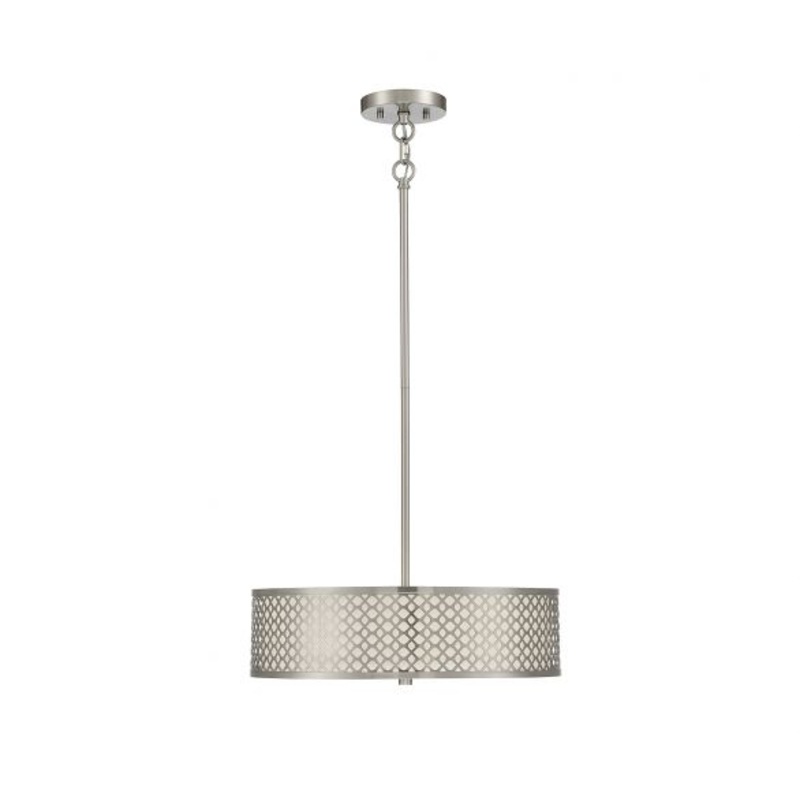 3-Light Pendant in Brushed Nickel - I58423338619