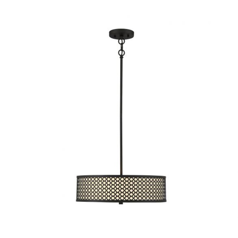 3-Light Pendant in Matte Black - I58423338629