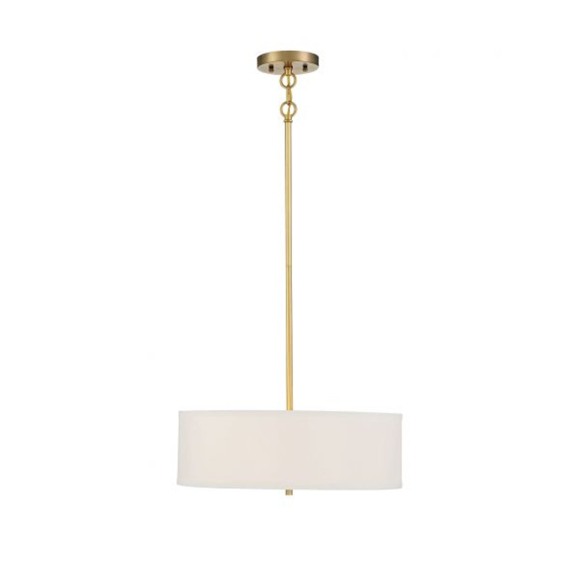 3-Light Pendant in Warm Brass - I58423338622