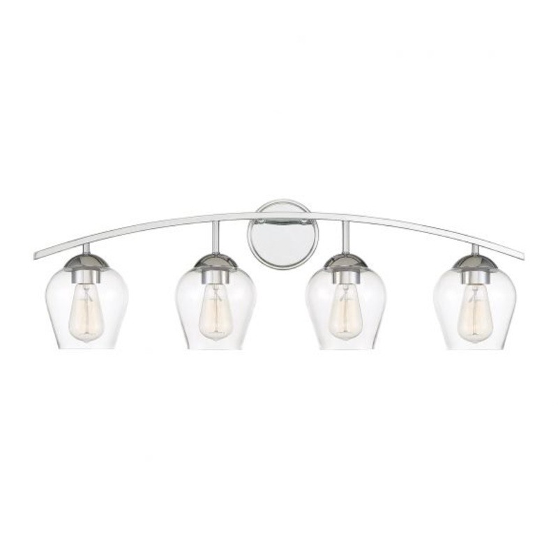 4-Light Bathroom Vanity Light in Chrome - I58423338608