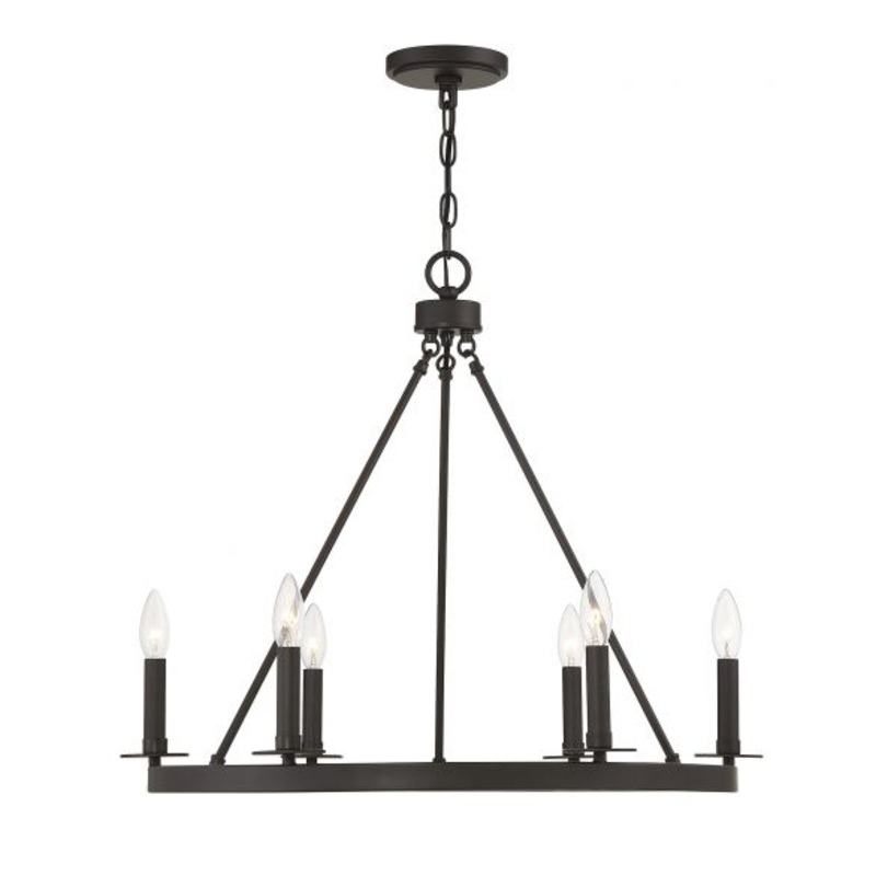 6-Light Chandelier in Oil Rubbed Bronze - I58423338732