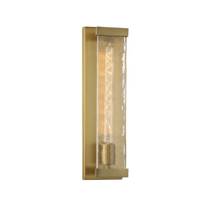 Alberta 1-Light Wall Sconce in Warm Brass - I58423338609