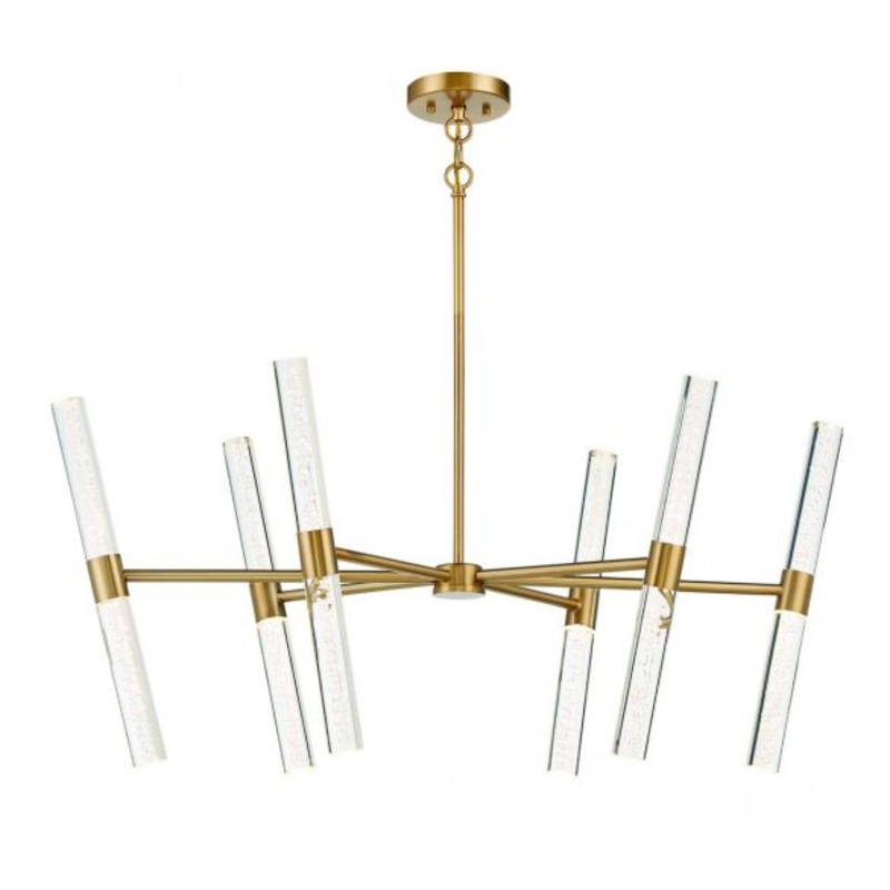 Arlon 12-Light LED Chandelier in Warm Brass - I58423338701