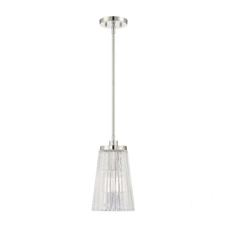 Chantilly 1-Light Pendant in Polished Nickel - I58423338577