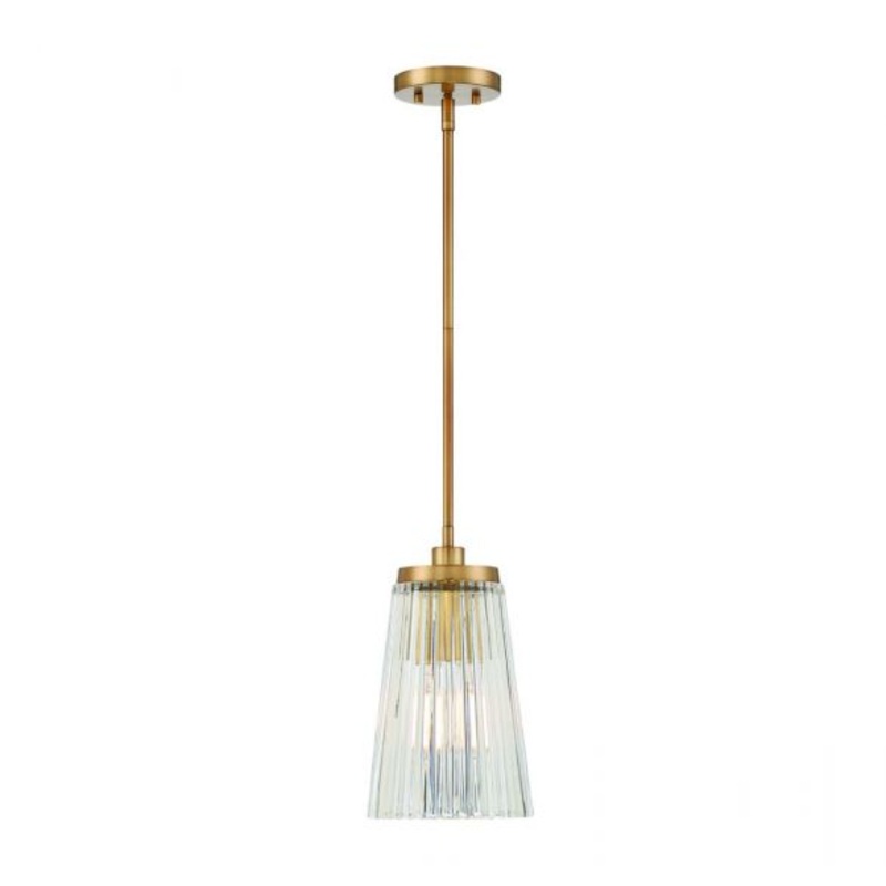 Chantilly 1-Light Pendant in Warm Brass - I58423338527