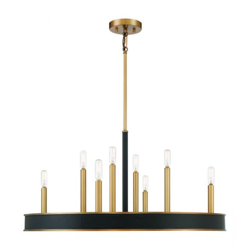 Chaucer 8-Light Chandelier in Warm Brass - I58423338705