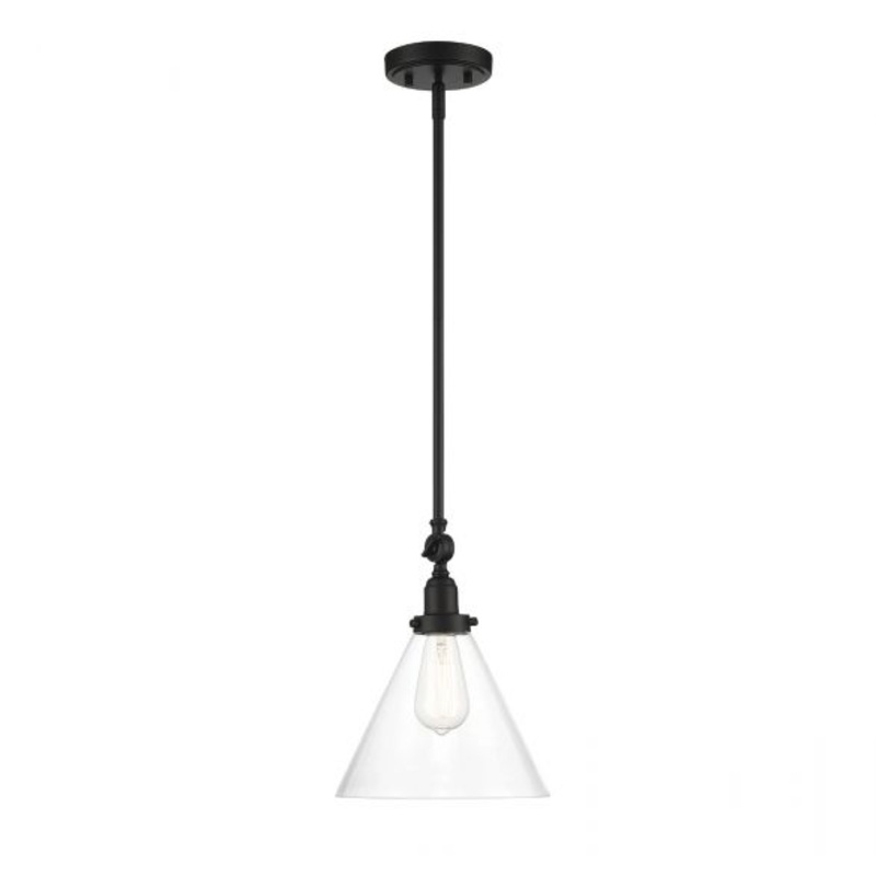 Drake 1-Light Pendant in Matte Black - I58423338666
