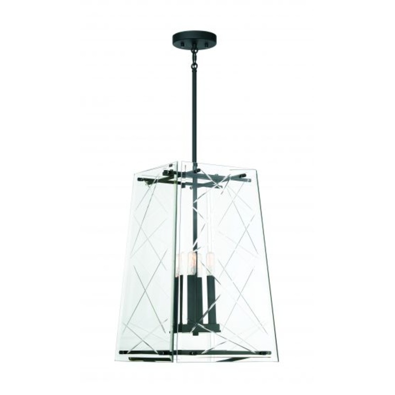 Kole 4-Light Pendant In Matte Black - I58423338691