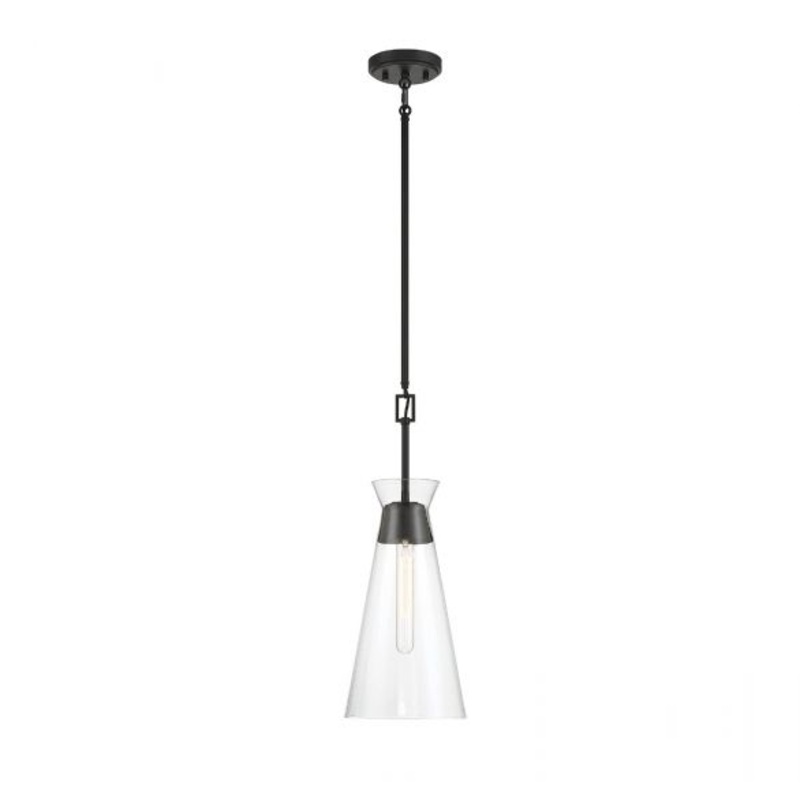 Lakewood 1-Light Pendant in Matte Black - I58423338525