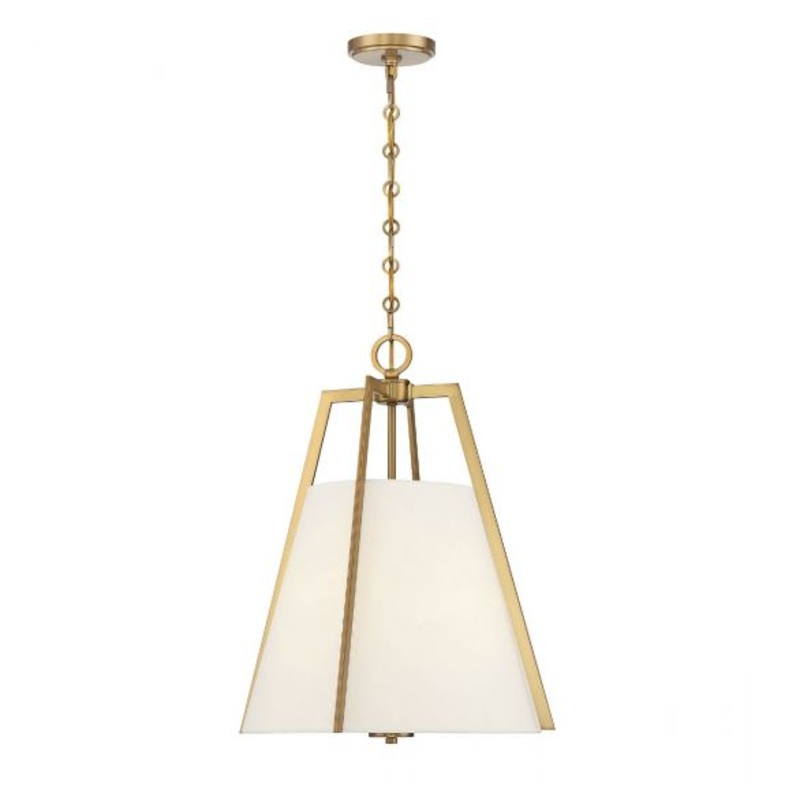 Mansfield 3-Light Pendant in Warm Brass - I58423338593