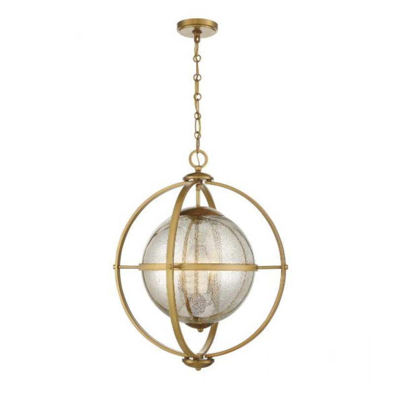 Pearl 3-Light Pendant in Warm Brass - I58423338590
