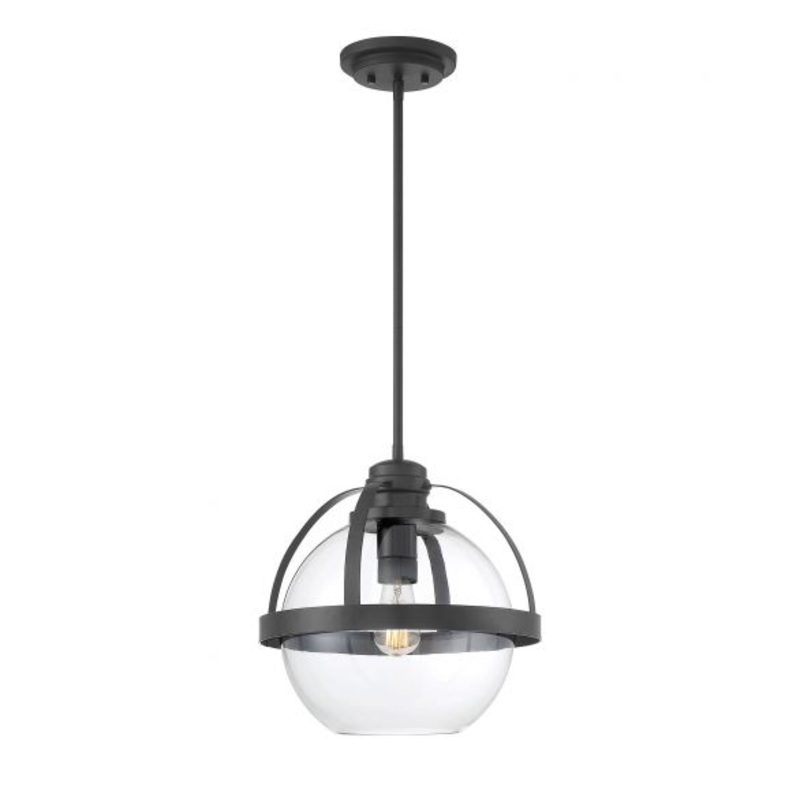 Pendleton 1-Light Pendant in Matte Black - I58423338595