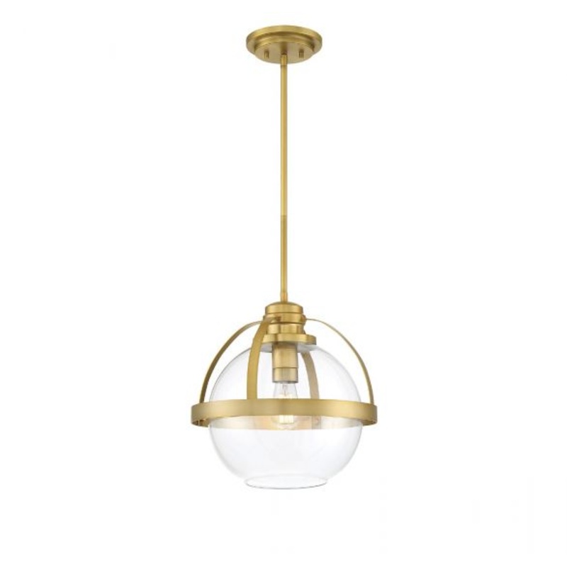 Pendleton 1-Light Pendant in Warm Brass - I58423338600
