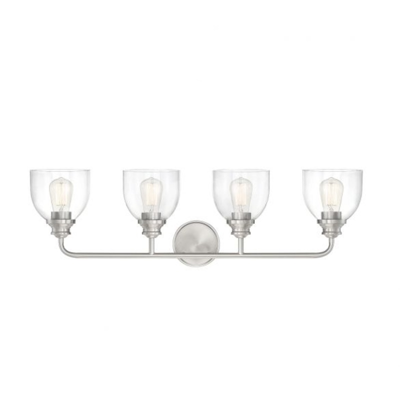 Vale 4-Light Bathroom Vanity Light in Satin Nickel - I58423338518