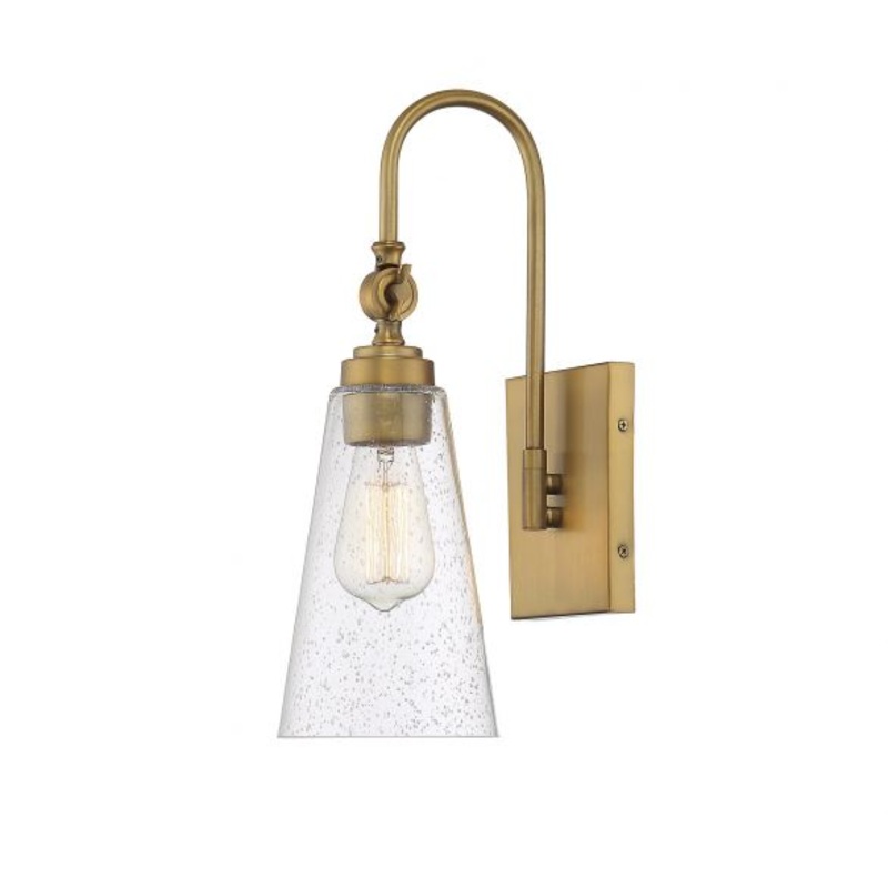 York 1-Light Adjustable Wall Sconce in Warm Brass - I58423338714
