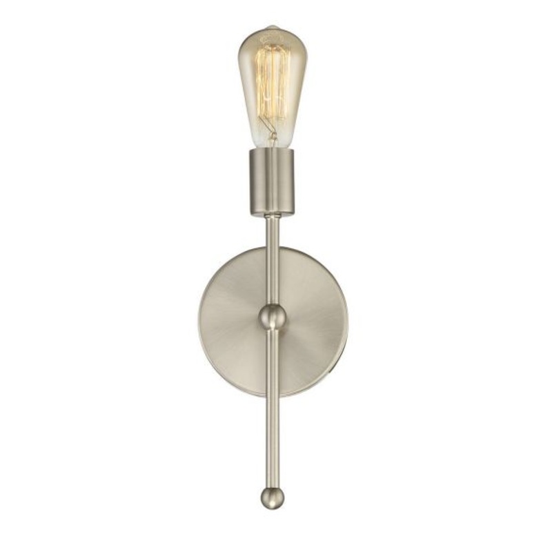 1-Light Wall Sconce in Satin Nickel - I58423338351