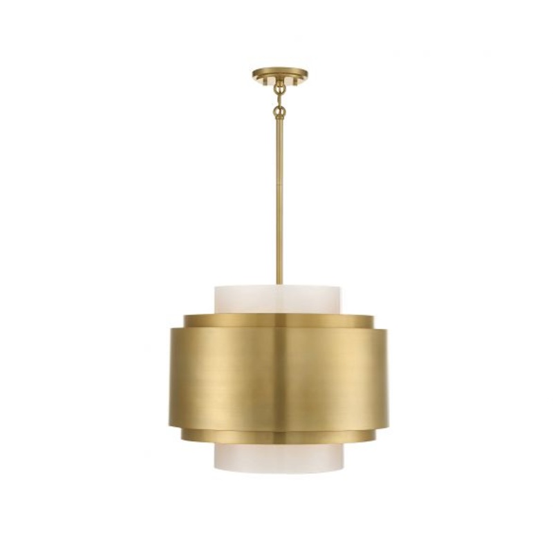 Beacon 4-Light Pendant in Burnished Brass - I58423338403