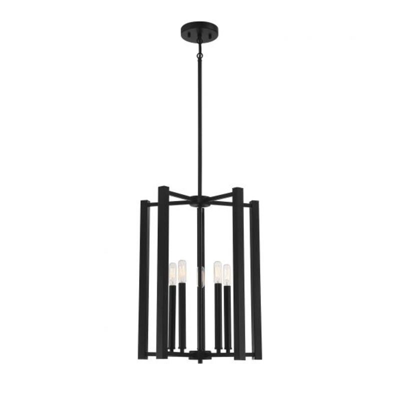 Benson 5-Light Pendant in Matte Black - I58423338359