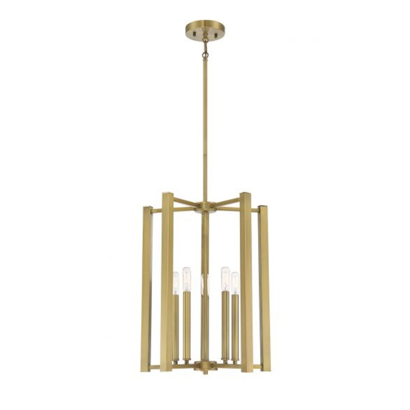 Benson 5-Light Pendant in Warm Brass - I58423338367