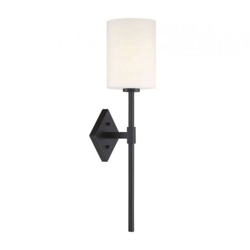 Destin 1-Light Wall Sconce in Matte Black - I58423338405